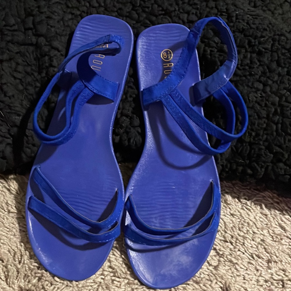 Blue sandals